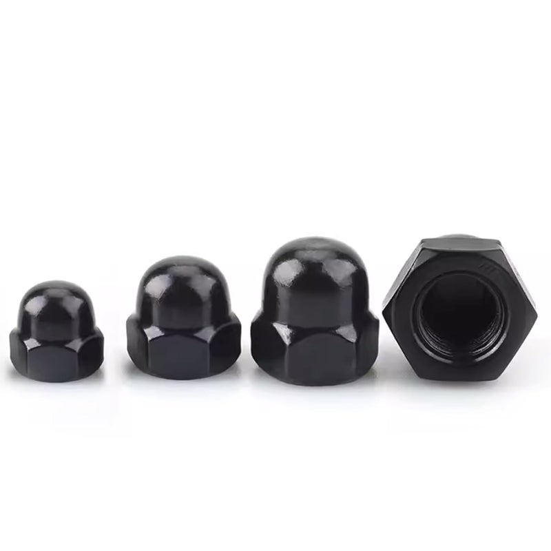 sotoolstop Store #10-24 Black Acorn Cap Nuts, Acorn Nut Stainless Steel 18-8(304), 50Pcs-Pack - Image 2